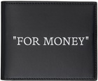 Off-White Black Quote Bifold Wallet