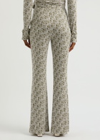 Diane Von Furstenberg Brooklyn Printed Jersey Trousers Khaki