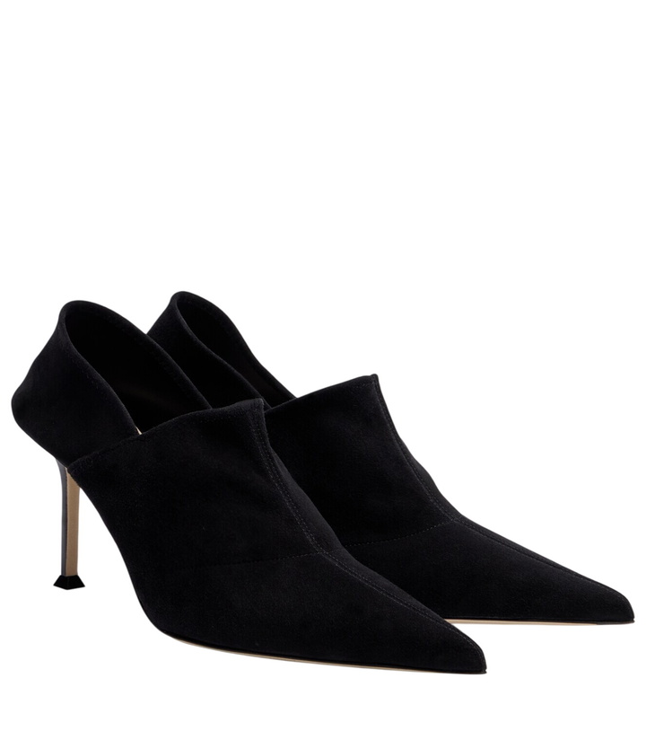 Photo: Christen Helix 75 suede pumps
