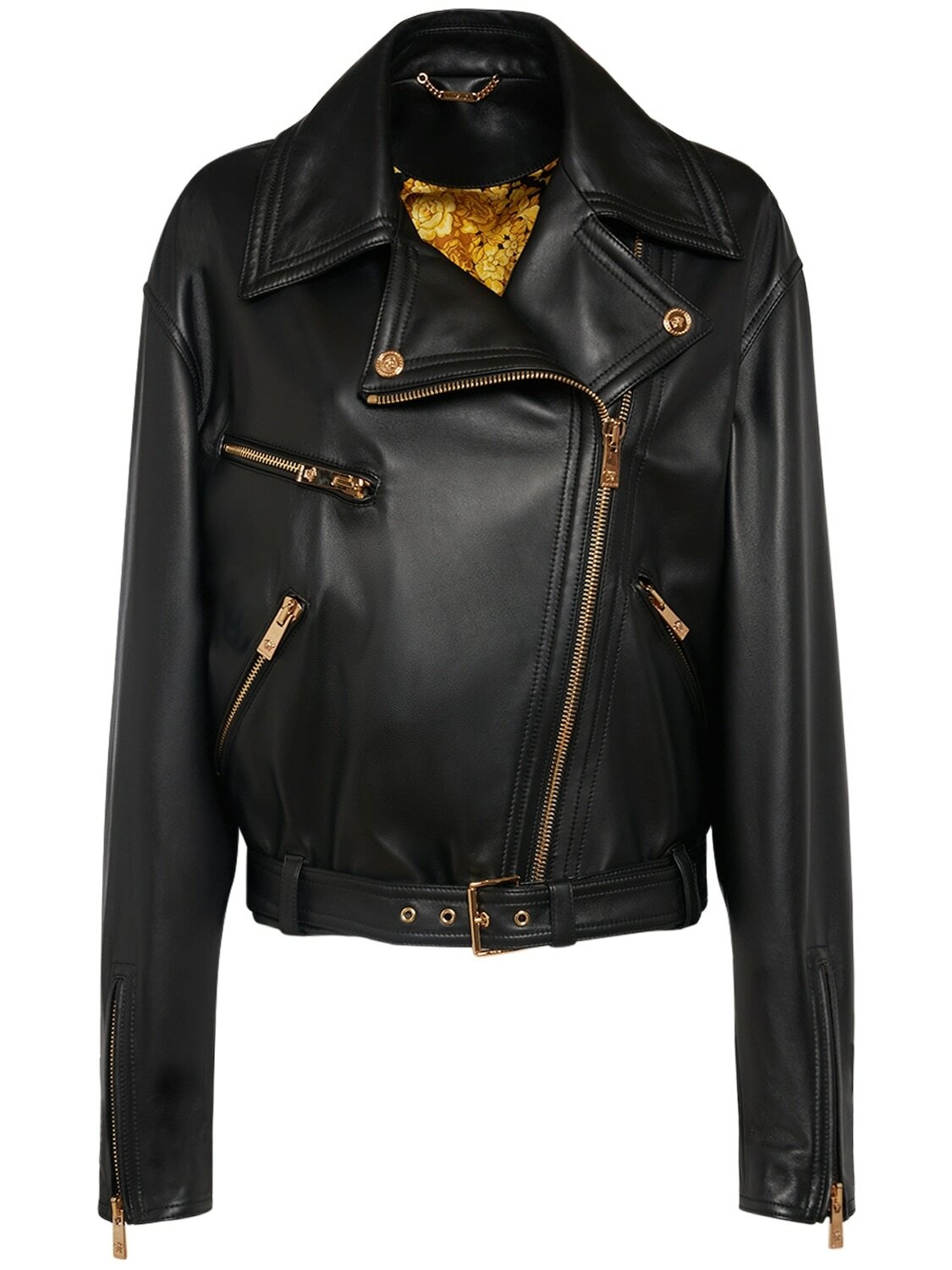 Photo: VERSACE - Leather Biker Jacket