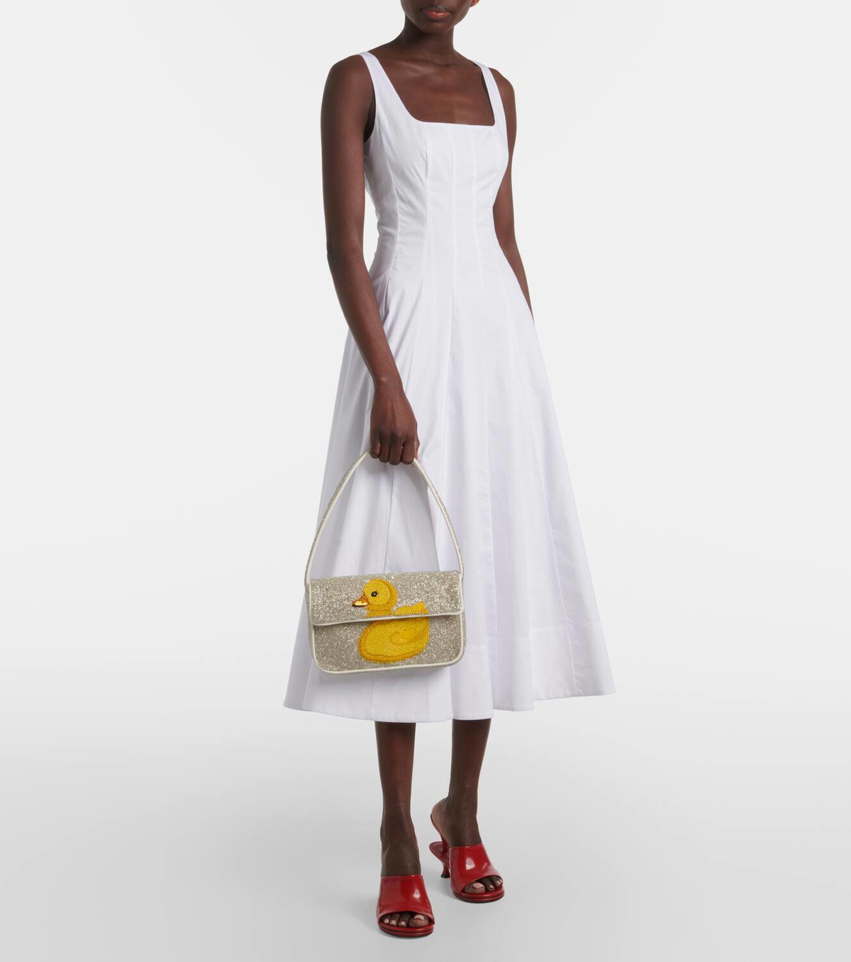 Staud Tommy beaded shoulder bag