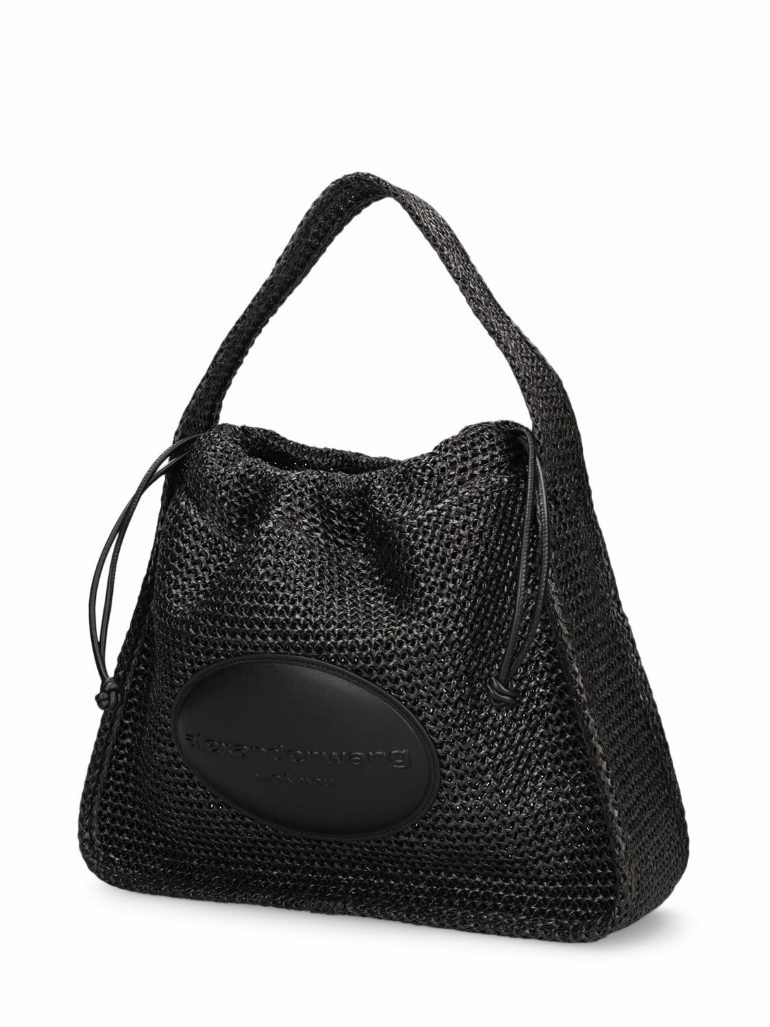 Alexander Wang Black Leather Large Pike Shoulder Bag