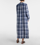 Polo Ralph Lauren Plaids linen maxi dress