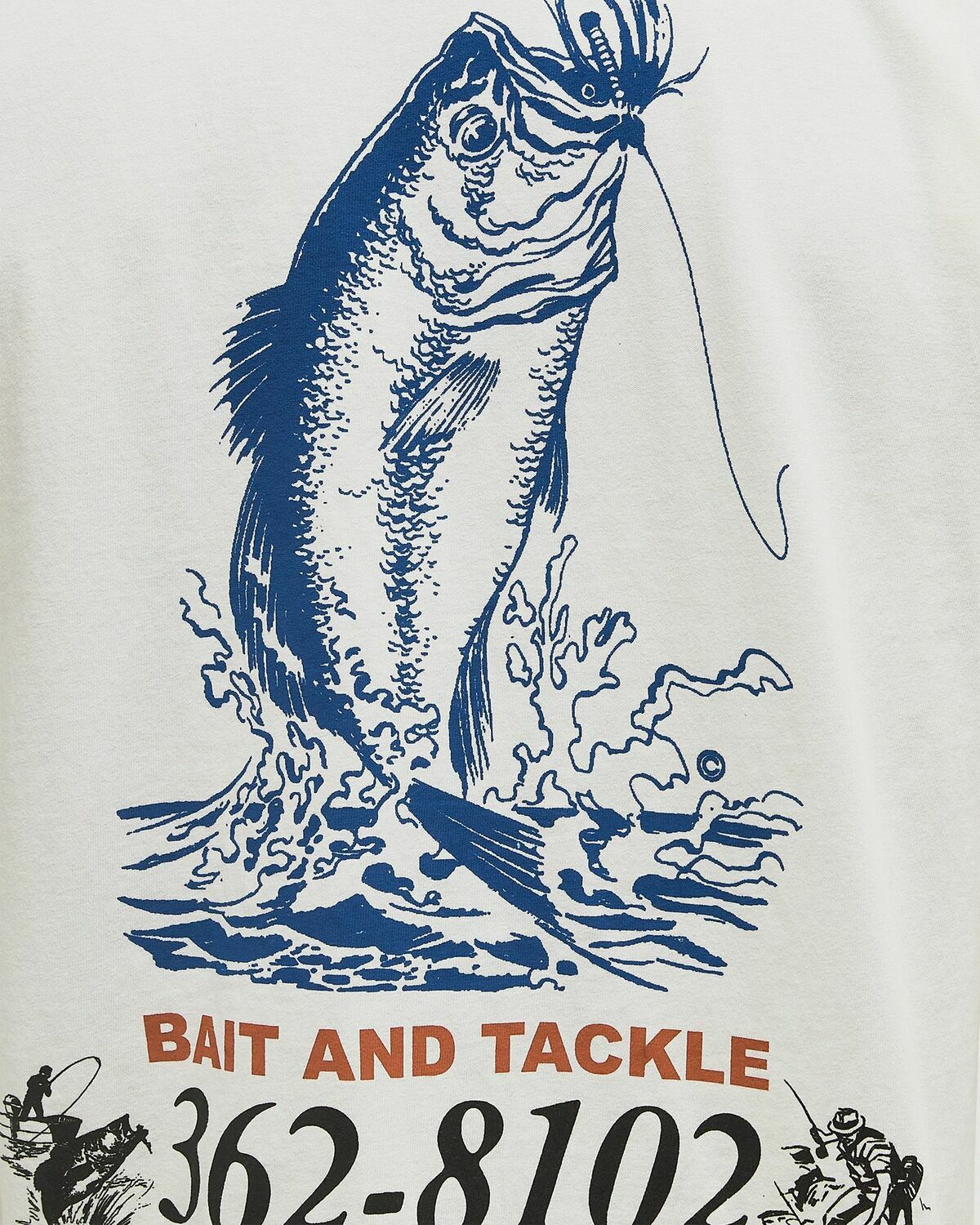One of these Days BAIT AND TACKLE TEE White Mens Shortsleefe