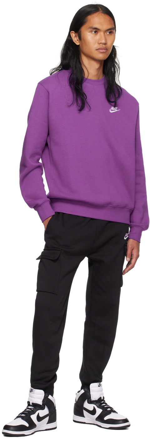 nike purple crewneck sweatshirt