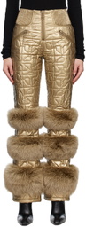 Moose Knuckles x Telfar Gold Telfar Edition Quilted Bomber Trousers