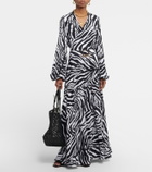 Alexandra Miro Tina zebra-print maxi skirt