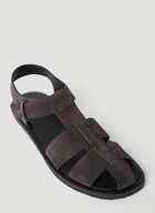 The Row - Fisherman Sandals in Brown