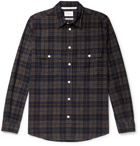 Norse Projects - Villads Checked Brushed Cotton-Flannel Shirt - Blue