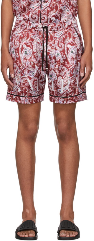 Photo: AMIRI Red Paisley PJ Shorts