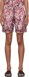 AMIRI Red Paisley PJ Shorts