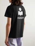 Isabel Marant - Logo-Print Cotton-Jersey T-Shirt - Black