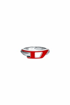 Diesel Stainless steel band ring - Rings - Unisex - Silver