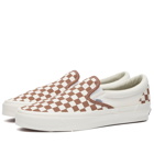 Vans Men's Slip-On Reissue 98 Sneakers in Lx Checkerboard Coffee