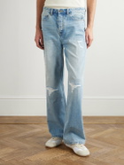 MANAAKI - Rangi Straight-Leg Distressed Jeans - Blue