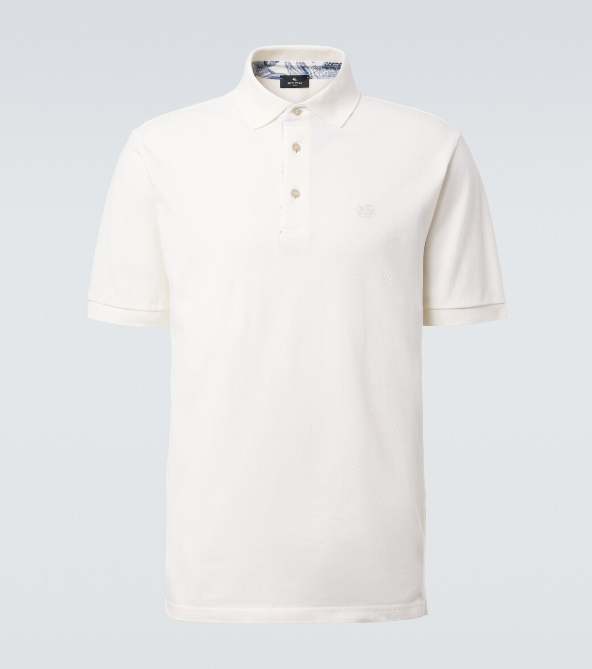 Etro Pegaso cotton piqué polo shirt