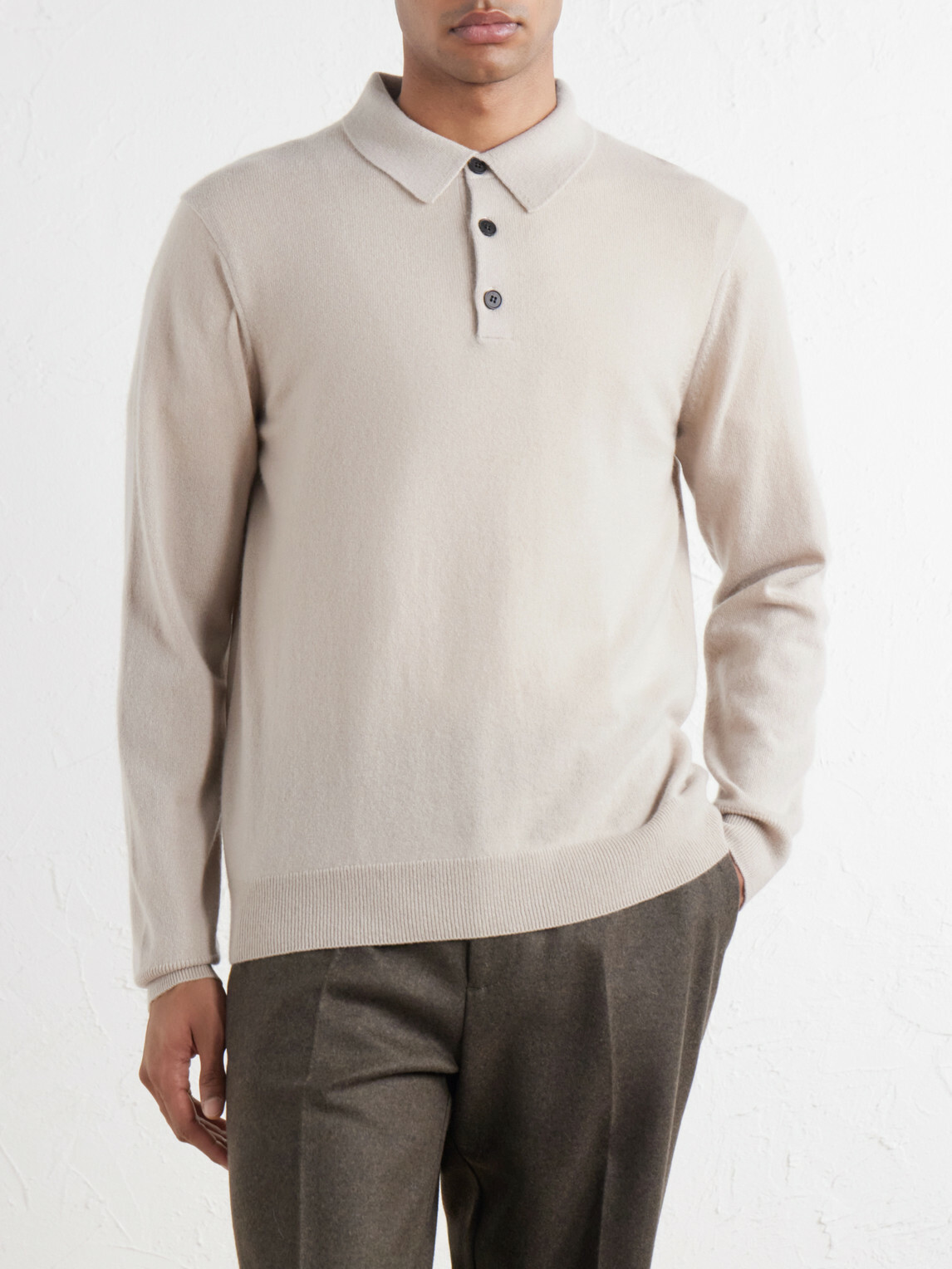Sunspel - Cashmere Polo-Shirt - Neutrals