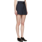 3.1 Phillip Lim Navy Origami Pleated Shorts