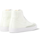Nike - Blazer Mid '77 Suede-Trimmed Canvas Sneakers - Off-white