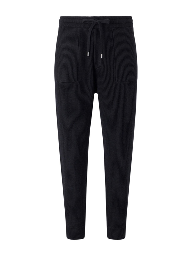 Photo: Brunello Cucinelli - Cashmere Drawstring Sweatpants - Black