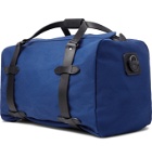Filson - Leather-Trimmed Cotton-Twill Duffle Bag - Blue