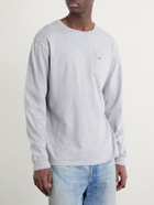 Noah - Core Logo-Printed Cotton-Jersey T-shirt - Gray
