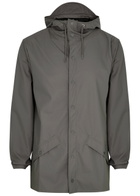 Rains Short Matte Rubberised Raincoat Grey