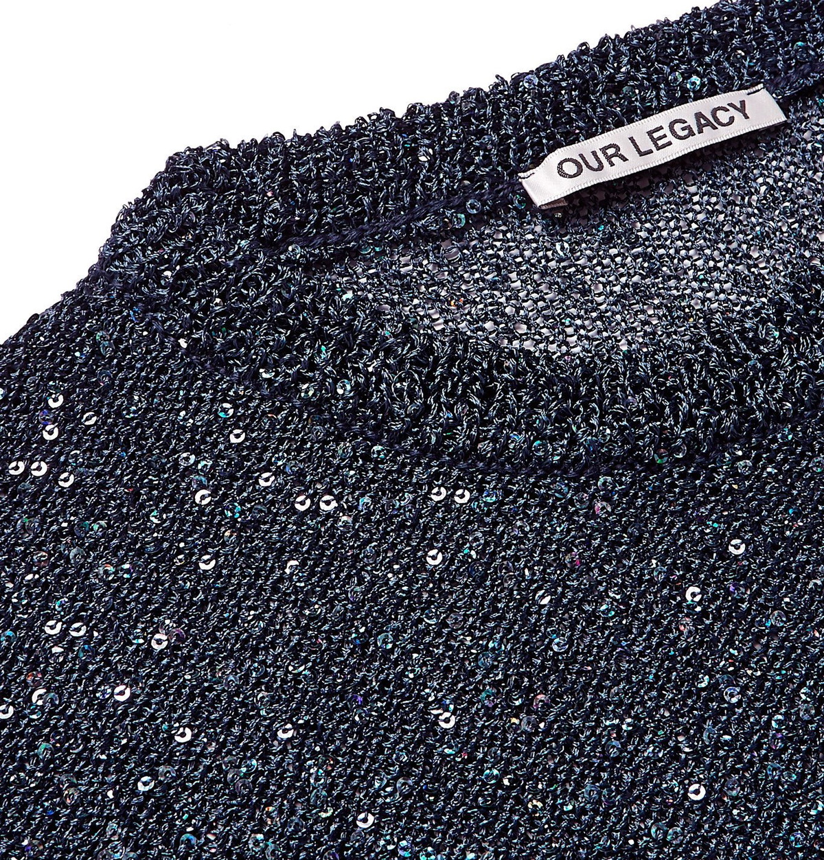 Our Legacy - Sequin-Embellished Knitted Sweater - Blue