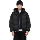 AAPE by A Bathing Ape Black 'AAPENOW' Moonface Down Jacket