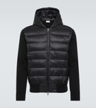 Moncler Striped padded hoodie