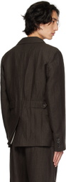 UMA WANG Brown Jerrion Blazer