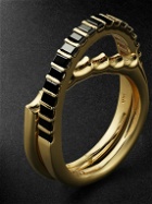 Luis Morais - Elliptical 14-Karat Gold Diamond Ring - Gold