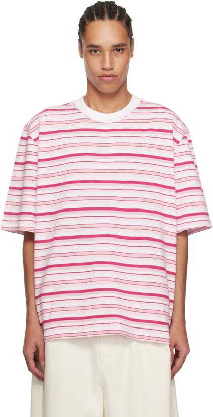 Photo: Camiel Fortgens Pink & White Big Heavy Jersey T-shirt