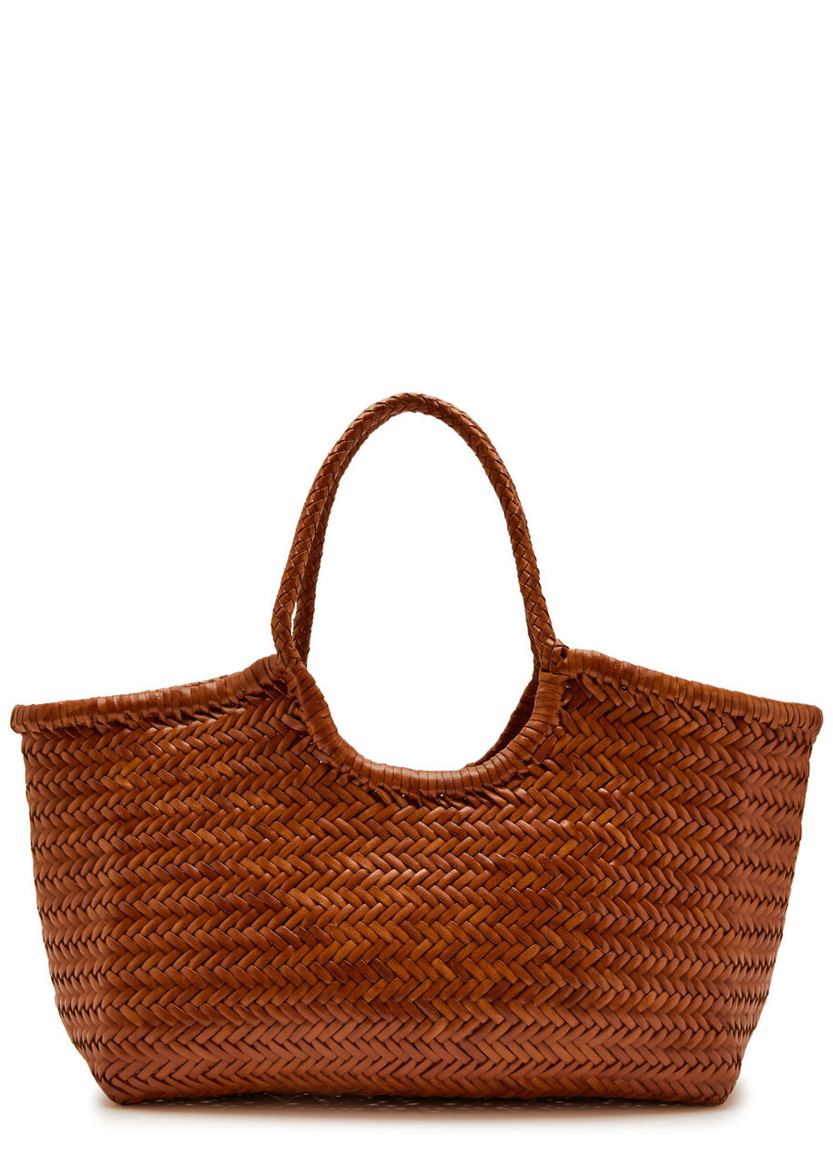 Dragon Diffusion Nantucket Big Woven Leather Tote bag - Tan - One Size