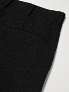 4SDESIGNS - Metallic Cotton-Blend Bouclé Trousers - Black