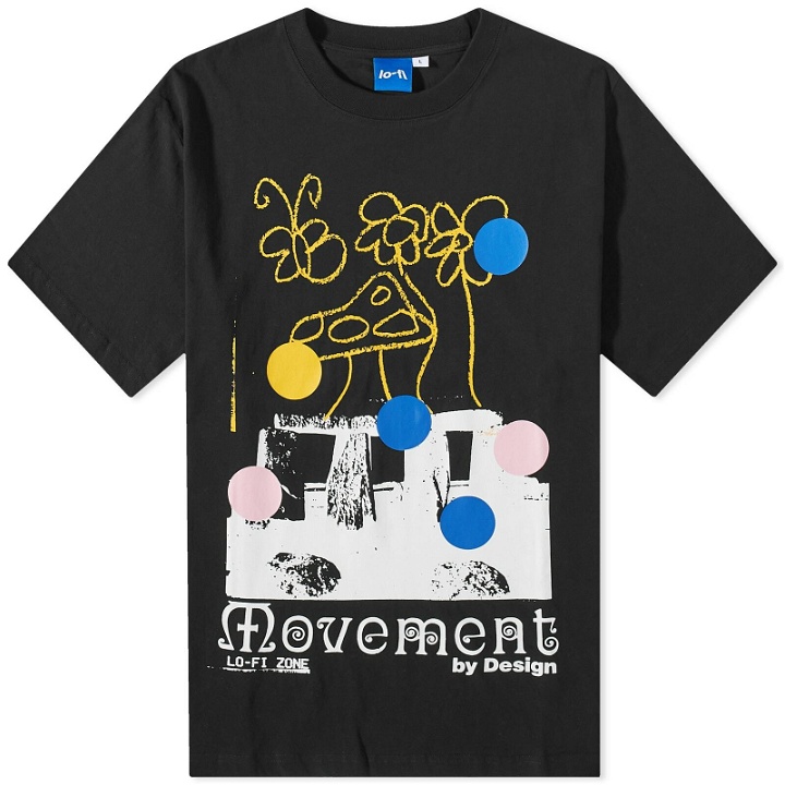Photo: Lo-Fi Men's Movement By Design T-Shirt in Black