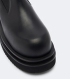 Rick Owens Beatle leather platform Chelsea boots