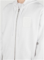 Raf Simons - Logo Patch Hooded Sweatshirt in White