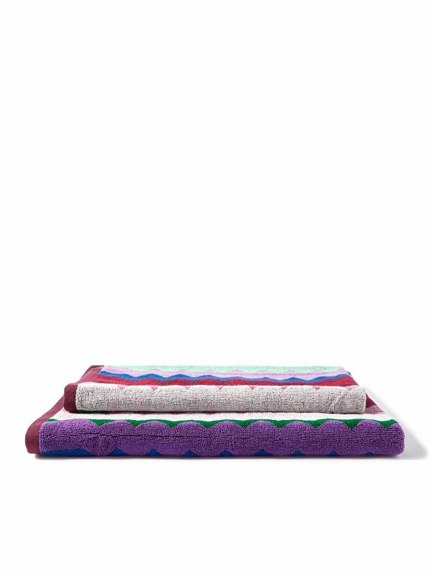 Photo: Missoni Home - Chantal Set of Two Striped Cotton-Terry Towels
