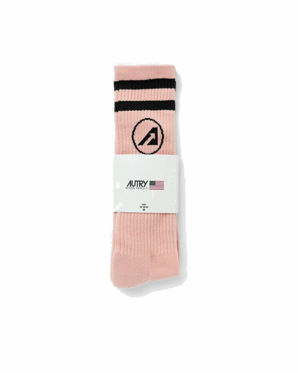 Photo: Autry Action Shoes Socks Amour Pink - Mens - Socks