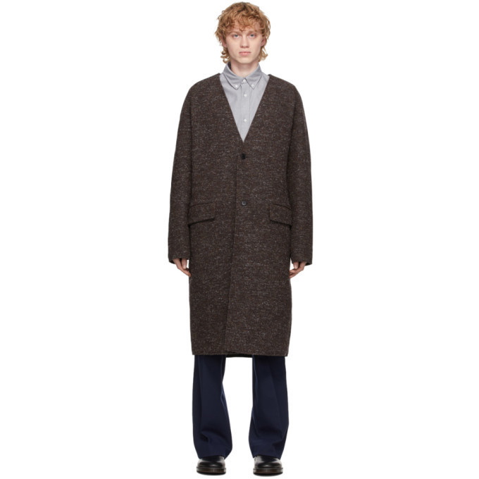 Photo: Kenzo Reversible Brown Wool Coat