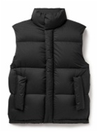 Auralee - Quilted Nylon-Ripstop Down Gilet - Black