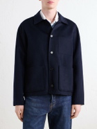NN07 - Morgan 8447 Woven Wool-Blend Jacket - Blue