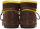 Guest in Residence Yellow & Brown Moon Boot Edition Icon Low Nylon Boots