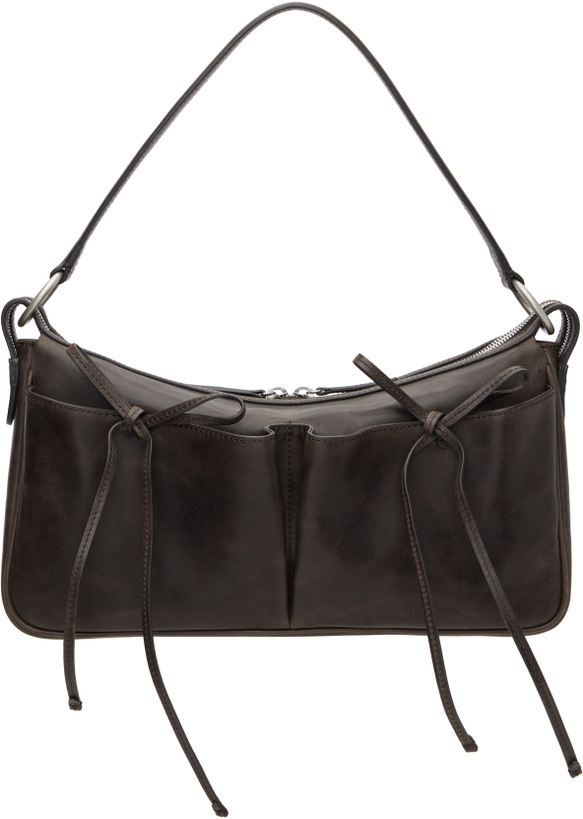 Photo: MARGESHERWOOD Brown Ribbon Pochette Large Bag