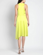 Manila Grace Womens Midi dress Lime in Green