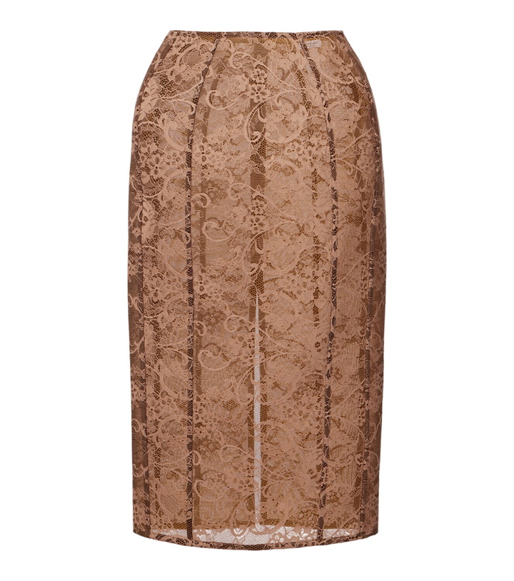 Photo: Acne Studios Floral lace midi skirt