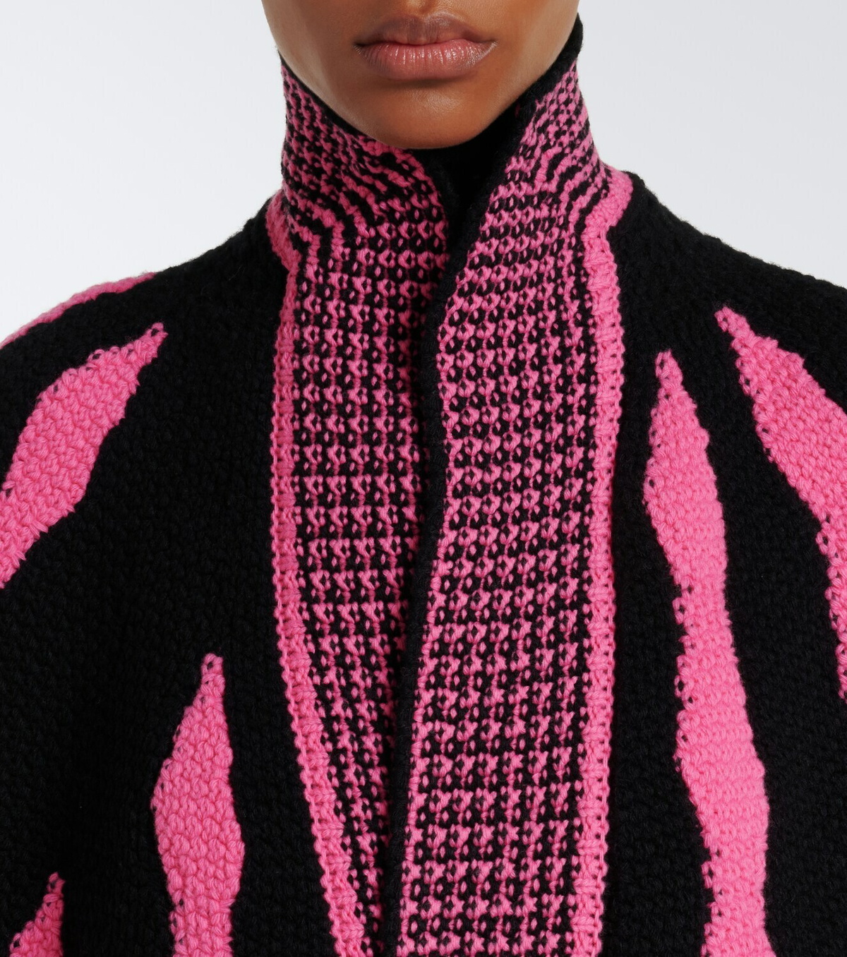 Pucci Fiamme wool cape