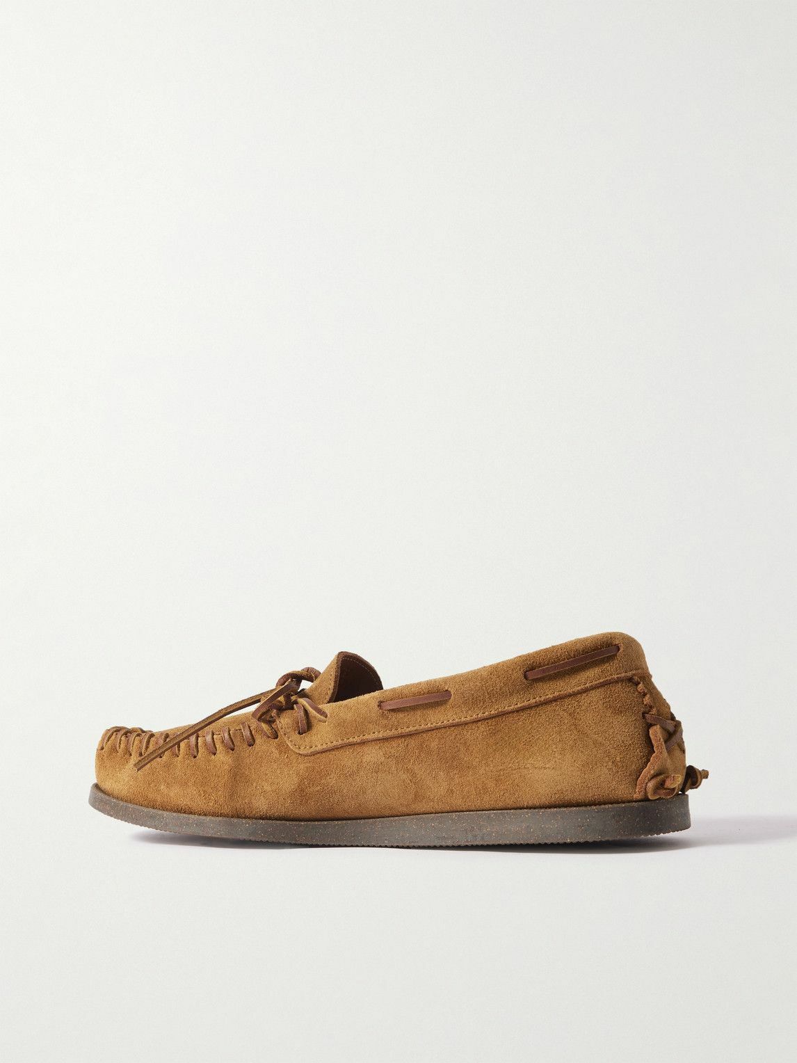 Yuketen - Scout Moccasin Suede Boat Shoes - Brown