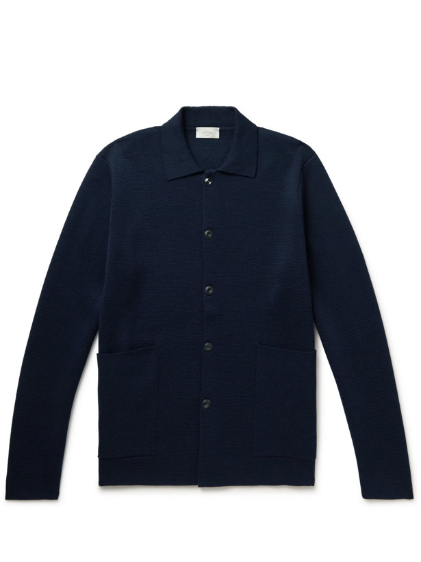 Photo: Altea - Virgin Wool-Blend Shirt - Blue